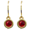 Oorbellen met rode swarovski elements