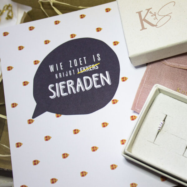 Wie zoet is krijgt sieraden